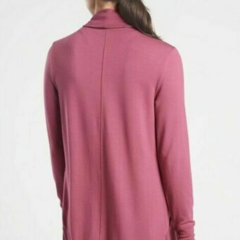 Athleta Pranayama Wrap Top Victorian Berry XXS (runs big) - Picture 2 of 5
